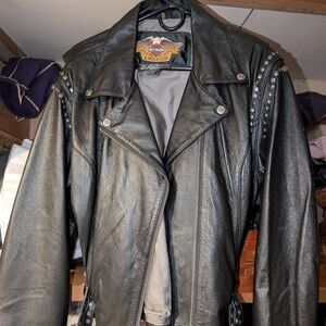 Studded Black Leather Jacket